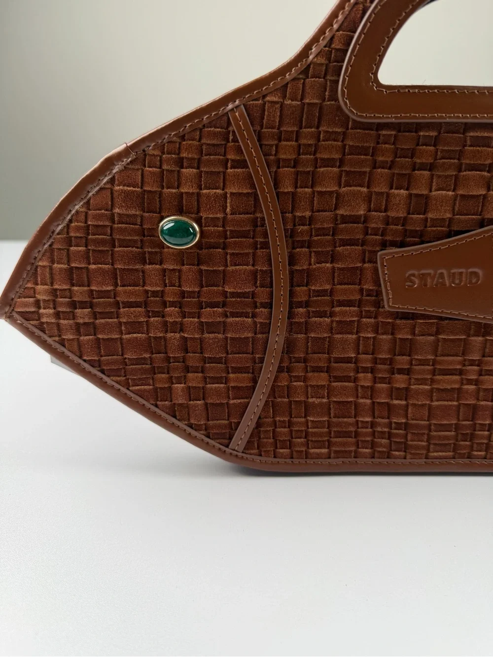 Staud Cleo Fish Bag in Tabac
